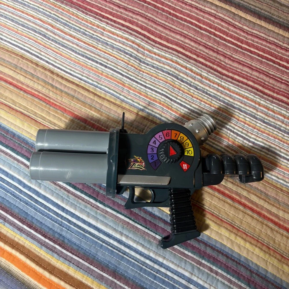 Disney Pixar Toy Story Zurg Ion Blaster Toy Triple Barrel Blaster Gray Silver